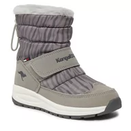 Buty dla dziewczynek - Śniegowce KangaRoos K-Pe Marty Rtx 18935 000 2231 Vapor Grey/Zebra - miniaturka - grafika 1