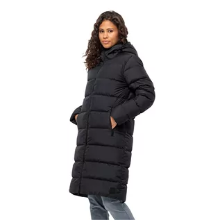 Płaszcze damskie - Damski płaszcz puchowy Jack Wolfskin FROZEN PALACE COAT W black - XL - grafika 1