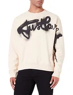 Bluzy męskie - Just Cavalli Bluza męska, 108 kość słoniowa, XXL - miniaturka - grafika 1