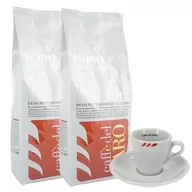Kawa - ZESTAW - Kawa ziarnista Caffe del Faro Suprema 100% Arabica 2x1kg + filiżanka do espresso - miniaturka - grafika 1