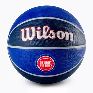 Piłka do koszykówki Wilson NBA Team Tribute Detroit Pistons blue rozmiar 7 - Koszykówka - miniaturka - grafika 1