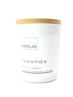 Świece - Świeca sojowa lawenda – biała, zapachowa, ręcznie robiona, prezent - miniaturka - grafika 1