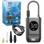 Powerbanki - Akumulatorowa Pompka Samochodowo Rowetowa Z Powerbankiem Latarka Dysze - miniaturka - grafika 1