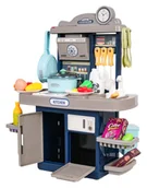 Zabawki interaktywne dla dzieci - Kuchnia Niebieska z Funkcją Świateł i Dźwięku + Akcesoria - miniaturka - grafika 1