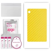 Akcesoria do tabletów i e-booków - folia naklejka skórka strukturalna na TYŁ do Huawei MatePad T8 LTE Kirin - Carbon Żółty - apgo SKINS - miniaturka - grafika 1