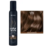 Farby do włosów i szampony koloryzujące - Indola Profession Color Style Mousse, pianka koloryzująca, średni brąz, 200ml - miniaturka - grafika 1