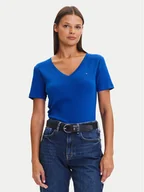 Koszulki i topy damskie - Tommy Hilfiger T-Shirt New Cody WW0WW40584 Niebieski Slim Fit - miniaturka - grafika 1