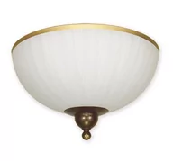 Lampy sufitowe - Lemir Flex plafon 1 Brązowy + zdobienie złotem O1481 BR (O1481 BR) - miniaturka - grafika 1