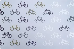 Eurofirany Podkładka Bike szara 30 cm x 44 cm - Obrusy i serwetki - miniaturka - grafika 1