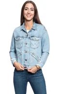 Kurtki damskie - Damska Kurtka Jeansowa Wrangler Retro Jacket Blue Hawaii W415Ri92F-S - miniaturka - grafika 1