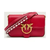 Torebki damskie - Pinko Skórzana listonoszka LOVE ONE MINI SLOUCHY - miniaturka - grafika 1