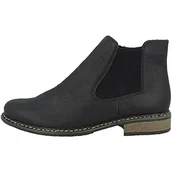 Botki damskie - Rieker Damskie sztyblety Chelsea Boots Z4994, czarny, 39 EU - miniaturka - grafika 1