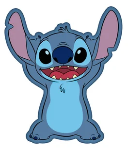 Poduszka kształtka 35x30 Lilo and Stitch niebieska przytulanka - Kołdry i poduszki dla dzieci - miniaturka - grafika 1