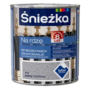 Śnieżka Emalia na rdzę szary R10 Efekt Młotkowy 0,65 l - Farby olejne i specjalne - miniaturka - grafika 1