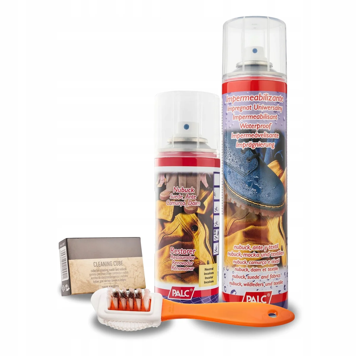 Spray Bezbarwny Renowator Zamszu z Impregnatem i Akcesoriami Zestaw 4w1