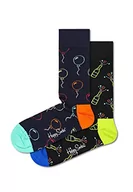 Skarpetki męskie - Happy Socks 2-Pack You Did It Socks Gift Set, kolorowe i zabawne, skarpety dla kobiet i mężczyzn, wielokolorowe (36-40) - miniaturka - grafika 1