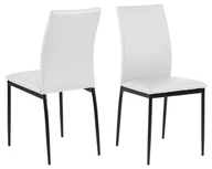 Krzesła - D2.Design Krzesło Demina white PU 212180 - miniaturka - grafika 1