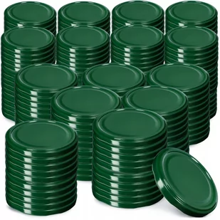 Metalowe wieczka do słoików Sturko 200 szt. 89mm zielone - Pojemniki kuchenne - miniaturka - grafika 1