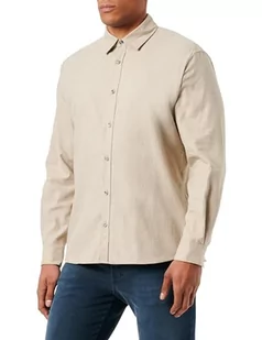 s.Oliver koszula męska, Regular Fit Brown, L, brązowy, L - Koszule męskie - miniaturka - grafika 1