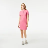 Sukienki - Damska Sukienka LACOSTE DRESSES EF7767.2R3 – Różowy - miniaturka - grafika 1