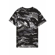 Odzież sportowa dziecięca - Młodzieżowa koszulka Essentials Camo PUMA Black - miniaturka - grafika 1