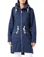 Płaszcze damskie - Colina Altiplano damski płaszcz polarowy, granatowy melanż, L - miniaturka - grafika 1