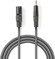 Kable - Kabelis Nedis XLR M - 3.5mm M 3m 5412810295838 COTH15300GY30 - miniaturka - grafika 1