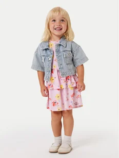 NAME IT Sukienka codzienna Fina 13244206 Różowy Standard Fit - Sukienki i spódniczki dla dziewczynek - miniaturka - grafika 1