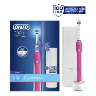 Braun Oral-B Pro 750 3D Różowy - Szczoteczki elektryczne - miniaturka - grafika 1