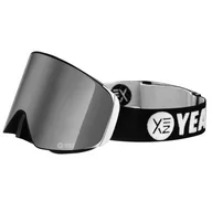 Gogle narciarskie - Apex Magnetic Ski Snowboard Goggles Silver Mirrored/Silver - miniaturka - grafika 1