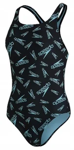 Strój Kąpielowy Jednoczęściowy Speedo Boom Logo Allover Czarny R. 34 Xs - Stroje kąpielowe - miniaturka - grafika 1