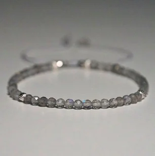 Bransoletka Labradoryt 3mm - Crystals Break - Bransoletki - miniaturka - grafika 1