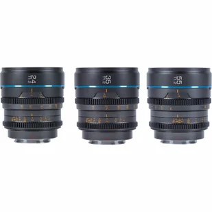 Obiektyw Sirui Zestaw obiektywów Cine Nightwalker S35 24/35/55mm T1.2 RF-Mount Metal Grey - Obiektywy - miniaturka - grafika 1