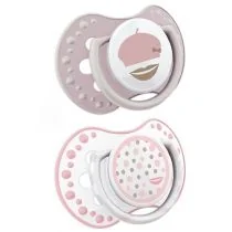 Canpol babies LOVI Sm. usp. silikonowy dynamiczny 6-18 m-cy (2 szt) Retro baby - Grzechotki dla dzieci - miniaturka - grafika 1