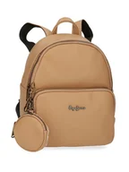 Plecaki - Pepe Jeans Plecak w kolorze beżowym - 19 x 26 x 10 cm - miniaturka - grafika 1