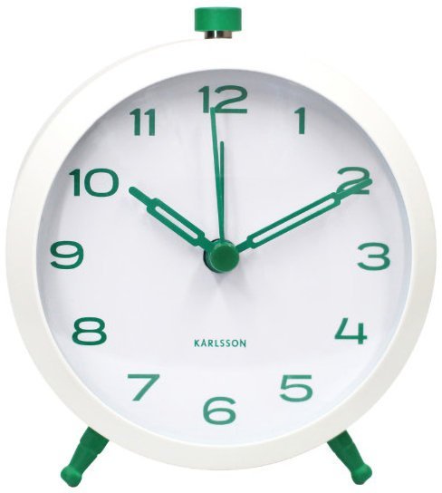 Karlsson Budzik Karlsson KA6143GR zielony 9 cm .