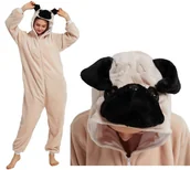 Stroje karnawałowe - MOPS Pies Piesek PIŻAMA Kombinezon Przebranie Kigurumi Onesie L 165-174 cm - miniaturka - grafika 1