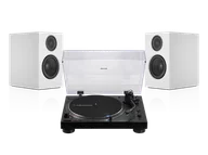 Zestawy stereo - Audio-Technica AT-LP120XBT-USB (czarny) + A28 (biały) - miniaturka - grafika 1