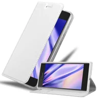 Etui i futerały do telefonów - Etui Cadorabo do Sony Xperia XZ / XZs w kolorze CLASSY SILVER Etui na telefon komórkowy z zapięciem magnetycznym, funkcją podstawki i kieszenią na karty Etui Etui ochronne Etui z klapką w stylu książki - miniaturka - grafika 1