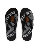 Klapki i japonki męskie - Tommy Hilfiger Japonki Essential Th Beach Sandal FM0FM01369 Czarny - miniaturka - grafika 1