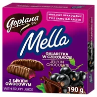 Cukierki - Jutrzenka Mella galaretka w czekoladzie Czarna porzeczka 190g 5900352002576 - miniaturka - grafika 1