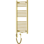 Grzejniki łazienkowe - Mexen Mars grzejnik elektryczny 900 x 400 mm, 300 W, złoty - W110-0900-400-2300-50 - miniaturka - grafika 1