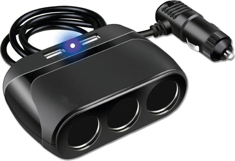 2GO 3-drony dystrybutor samochodowy+2x USB