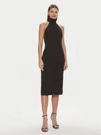 Sukienki - KARL LAGERFELD Sukienka koktajlowa 240W1307 Czarny Slim Fit - miniaturka - grafika 1