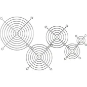 Atrapy i grille samochodowe - InLine 33374 kratka wentylatora metalowa, chromowana, 40 x 40 mm - miniaturka - grafika 1
