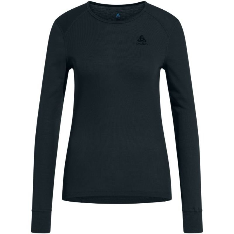 Bielizna termoaktywna z długim rękawem Odlo BL TOP crew neck l/s ACTIVE WARM roz. M Niebiesko-szara