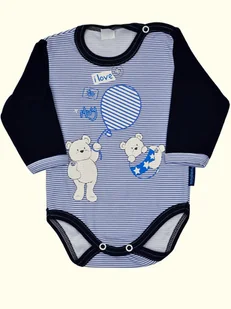 Pampicio BODY 62 DŁUGI RĘKAW ELEGANCKIE WIZYTOWE - Body dla niemowląt - miniaturka - grafika 1