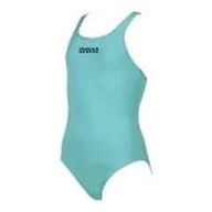 Stroje kąpielowe - ARENA ARENA Dziewczęcy kostium kąpielowy G Solid Swim Pro Jr One Piece granatowy 92 000002A263 - miniaturka - grafika 1