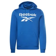 Bluzy sportowe męskie - BLUZA dresowa męska REEBOK z kapturem bawełna kangurka - miniaturka - grafika 1