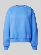 Bluzy damskie - Bluza o kroju regular fit z wyhaftowanym logo - miniaturka - grafika 1